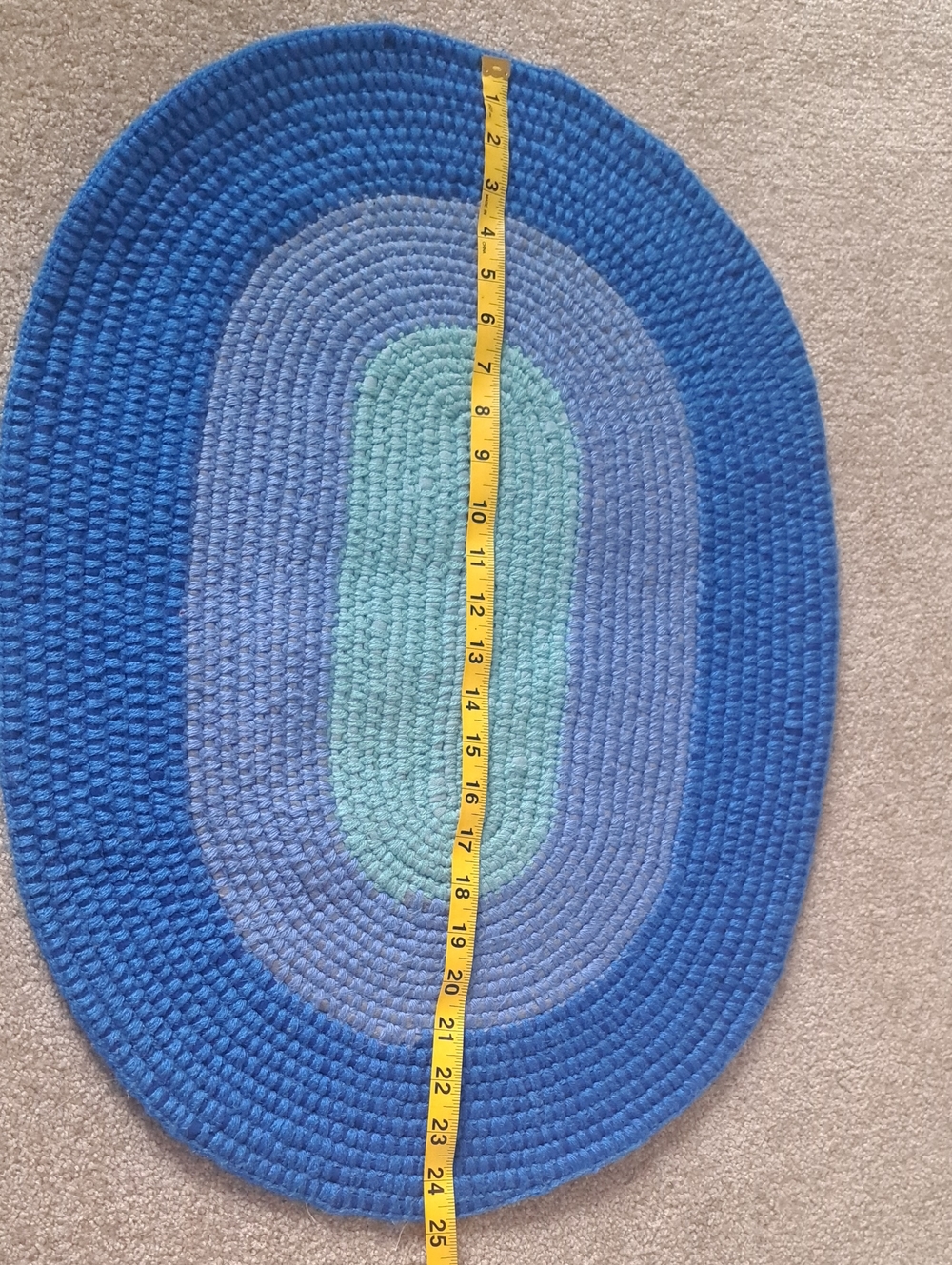 Handmade Crochet Fabric Rug - Picture 6 of 6